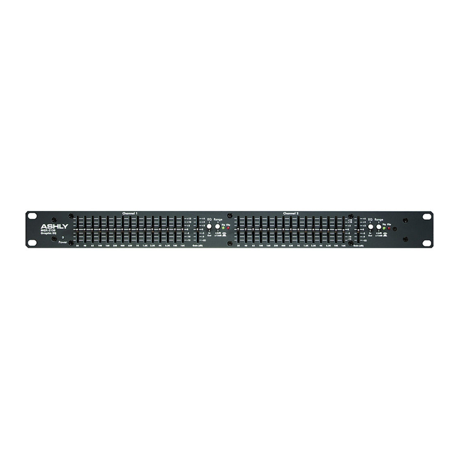 Ashly MQX-2150 Technical Notes & Specifications