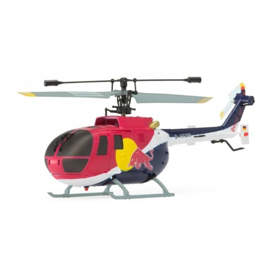 ROBBE BO 105 Red Bull SR FTR RTF 2.4 GHz Operating Instructions Manual
