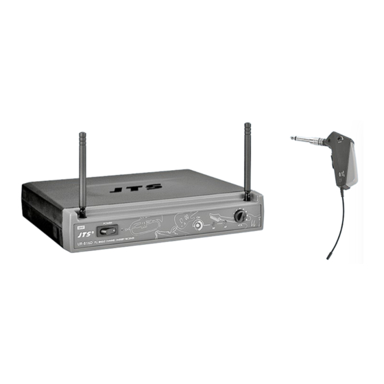 Monacor JTS UR-816DSET/1 Instruction Manual