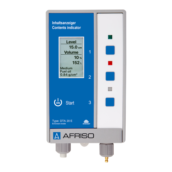 AFRISO DTA 20 E Operating Instructions Manual