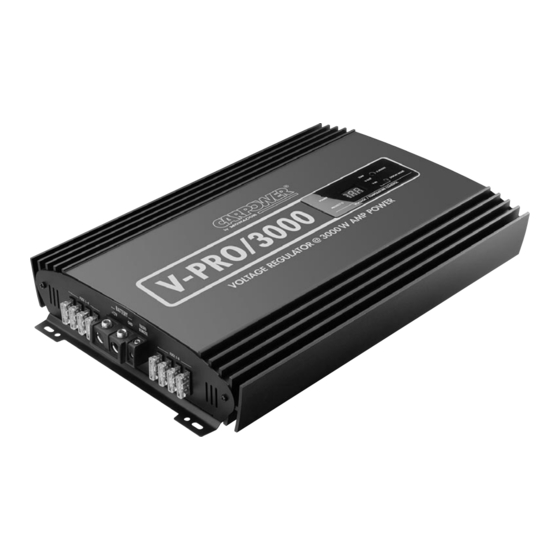 Monacor Carpower V-Pro/3000 Mounting Instructions