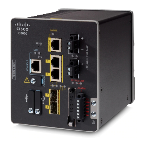 Cisco IC3000 Hardware Installation Manual