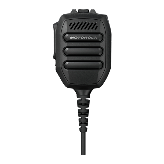 Motorola solutions PMMN4128 Quick Start Manual