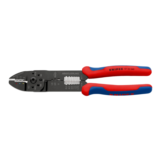 KNIPEX 97 22 240 Operating Instructions Manual