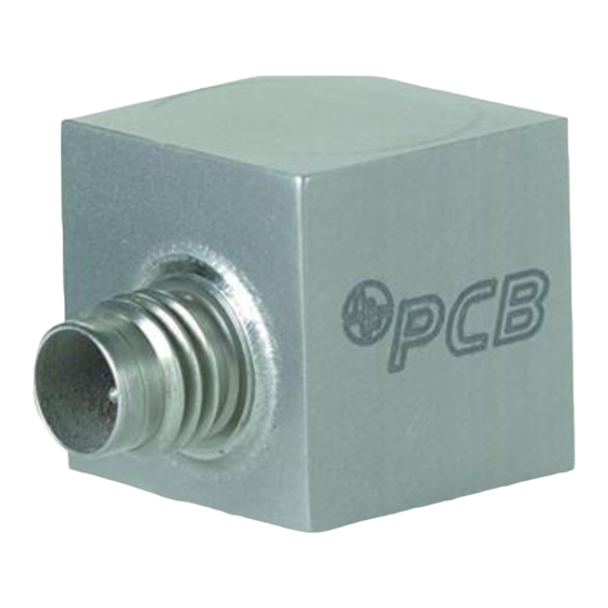 PCB Piezotronics Triaxial ICP 356A14 Installation And Operating Manual