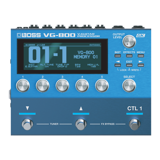 Roland Boss VG-800 Manuals