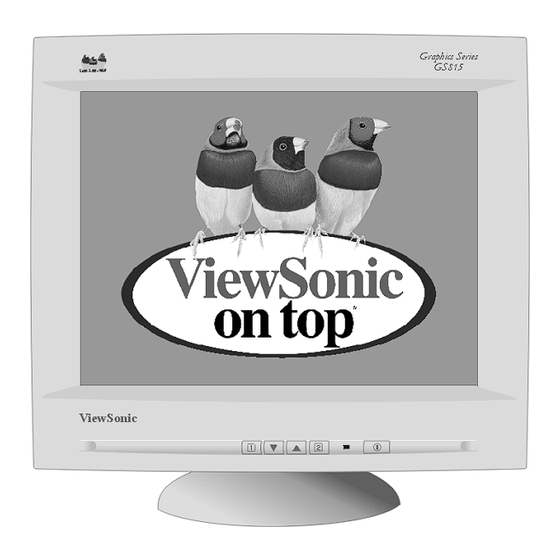 ViewSonic GS815 User Manual