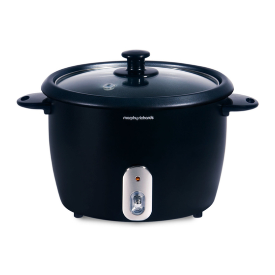 Morphy Richards Rice Cooker Instructions Manual
