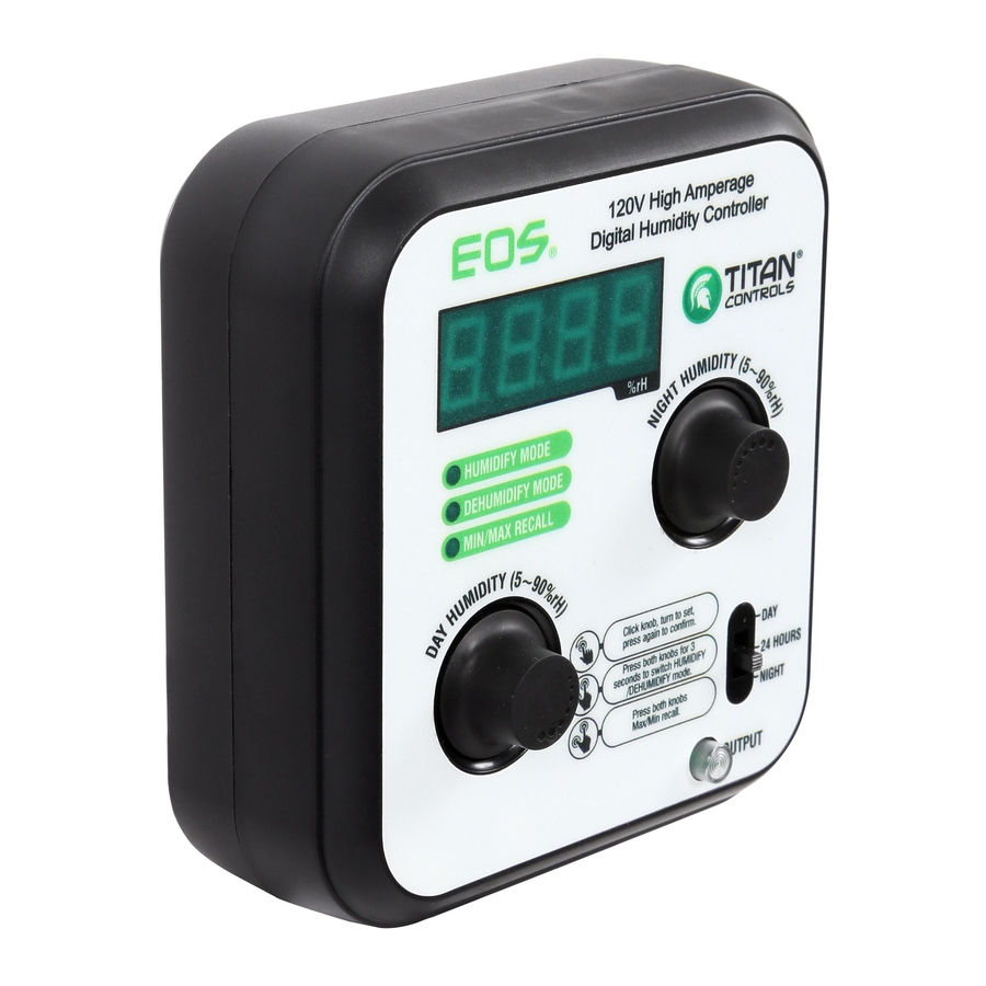Titan Controls EOS 702603 Instruction Manual