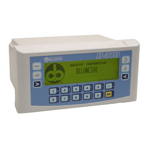 Bilancial D410 Use And Maintenance Manual