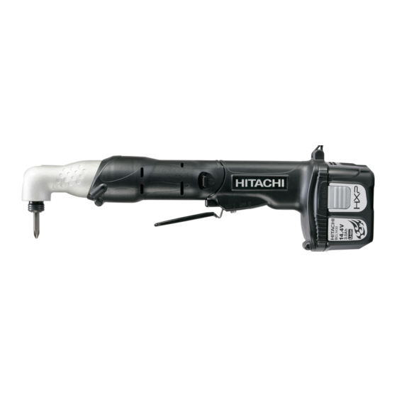 Hitachi Koki WH 14DCAL Handling Instructions Manual
