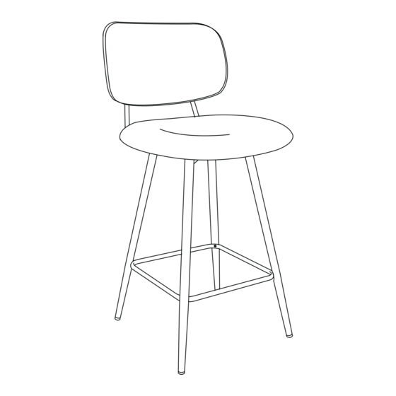 GLITZHOME BAR STOOL Assembly Instruction