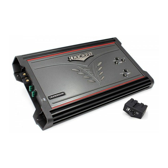 Kicker ZX550.3 Owner's Manual