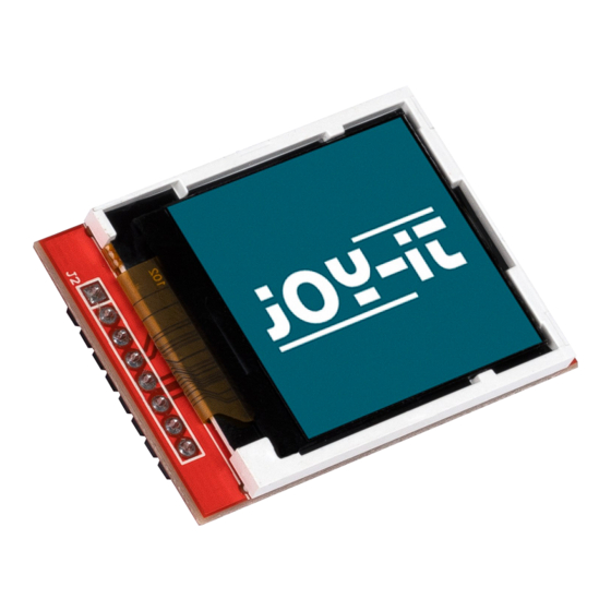 Joy-it SBC-LCD02 Manual