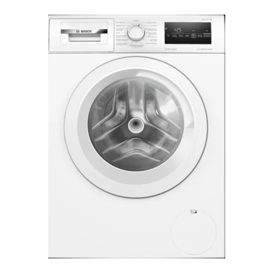 Bosch WAN282E4FG Instructions For Use And Assembly