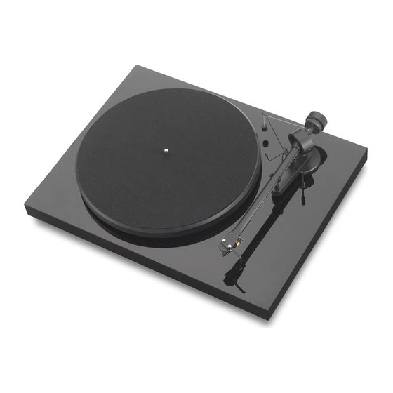 Pro-Ject Audio Systems Debut III Instructions For Use Manual