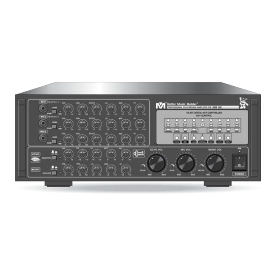 Better Music Builder DX-388 G2 Owner's Manual
