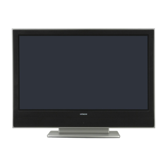 Hitachi 42PD3200A User Manual