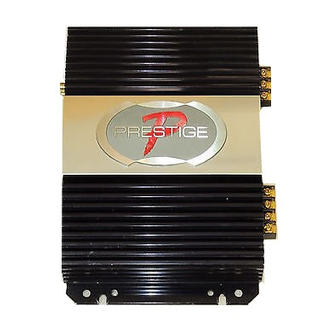 User Manuals: Audiovox Prestige PAB-250R Car Amplifier