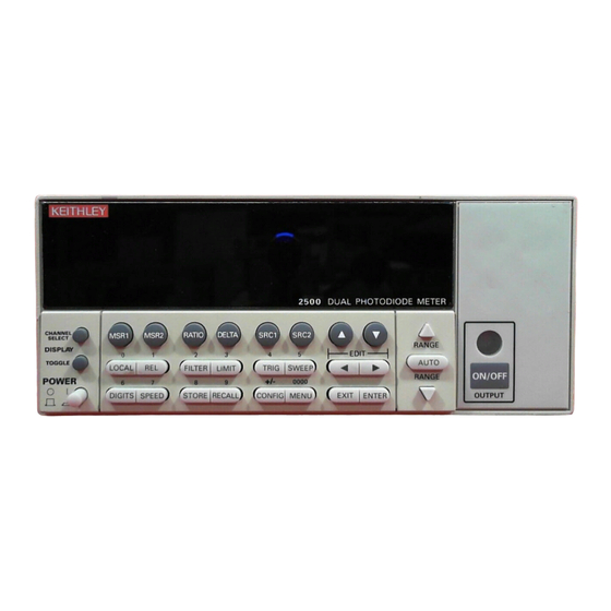 Keithley 2500 User Manual