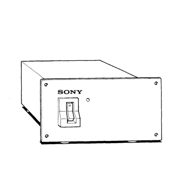 Sony YS-W130 Operating Instructions Manual