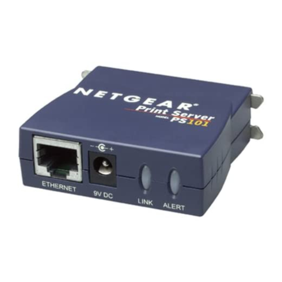 Netgear PS101v1 - Mini Print Server Manuals