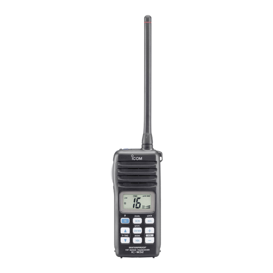 Icom IC-M32 Instruction Manual