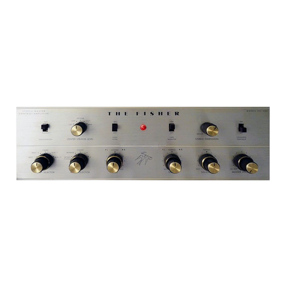 Fisher KX-200 Operating Instructions And Warranty
