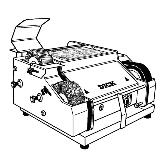 Dick SM-160T Operating Instructions Manual