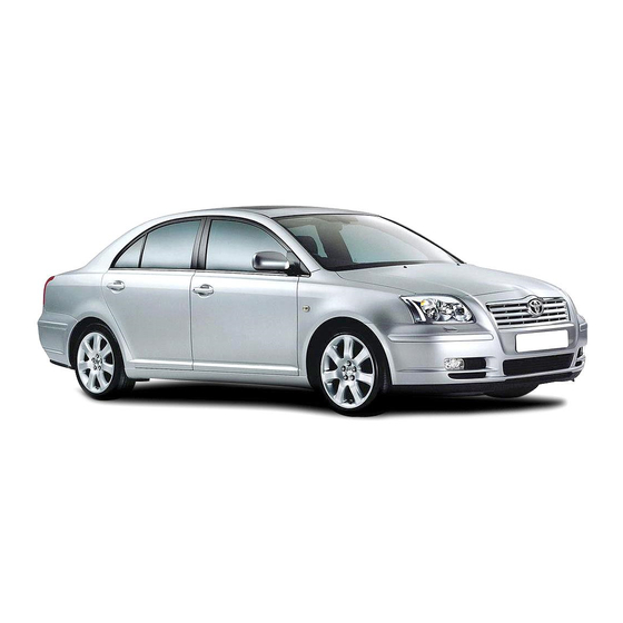 Toyota Avensis ZZT251 2003 Manuals