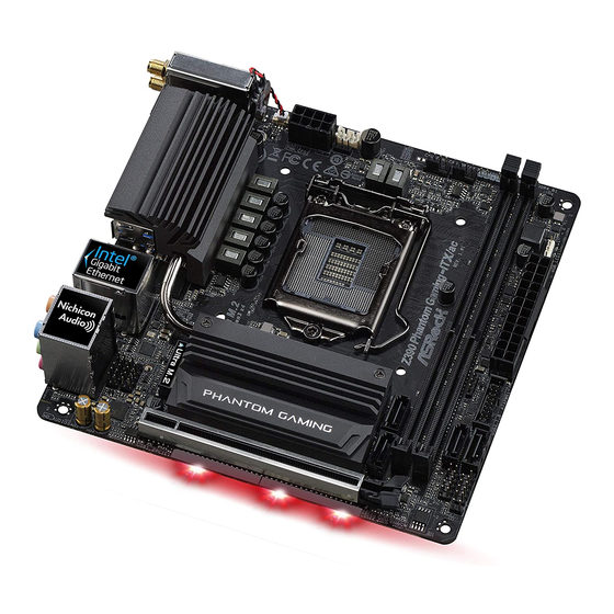 ASROCK Z390 Phantom Gaming-ITX/AC User Manual