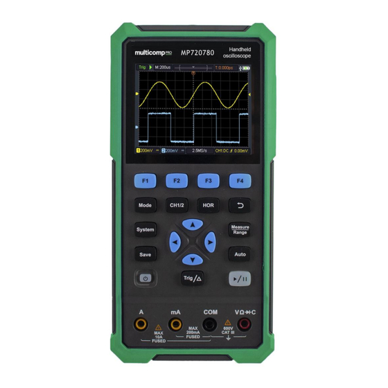 multicomp pro MP720780 Quick Manual