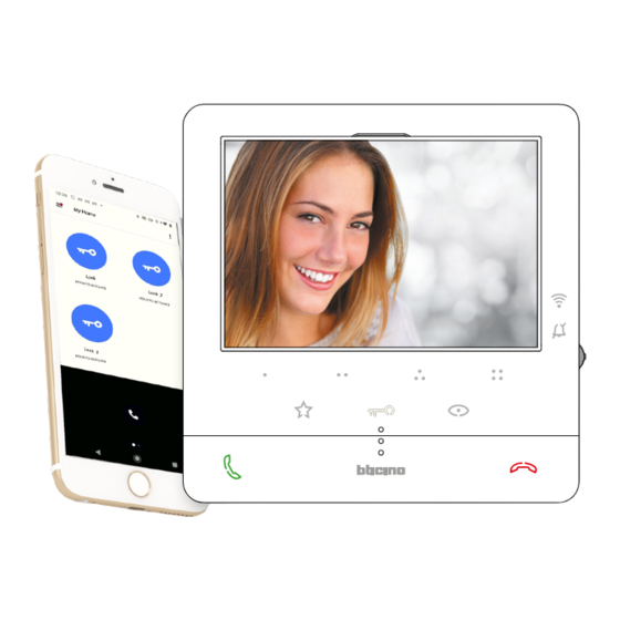 Bticino 344782 User And Installation Manual