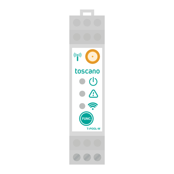 toscano tcontrol TPOOL-W Manuals