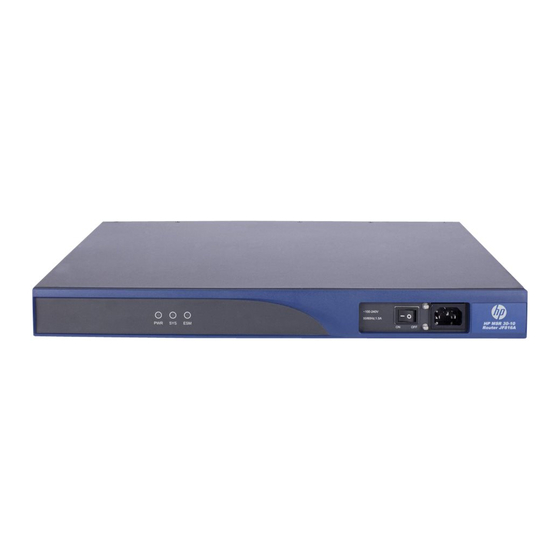 H3C MSR 30-40 Installation Manual
