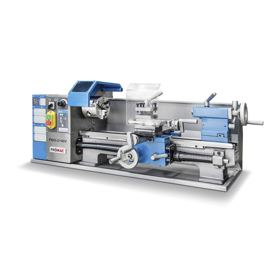 Promac PBD-2140V Operating Instructions Manual