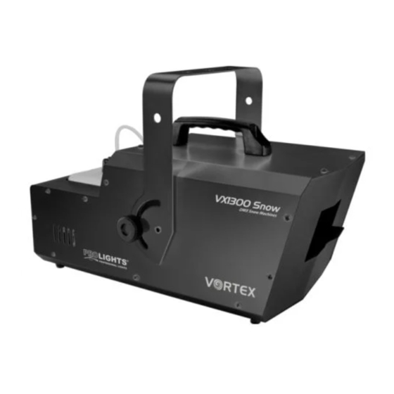 ProLights VX1300SNOW User Manual