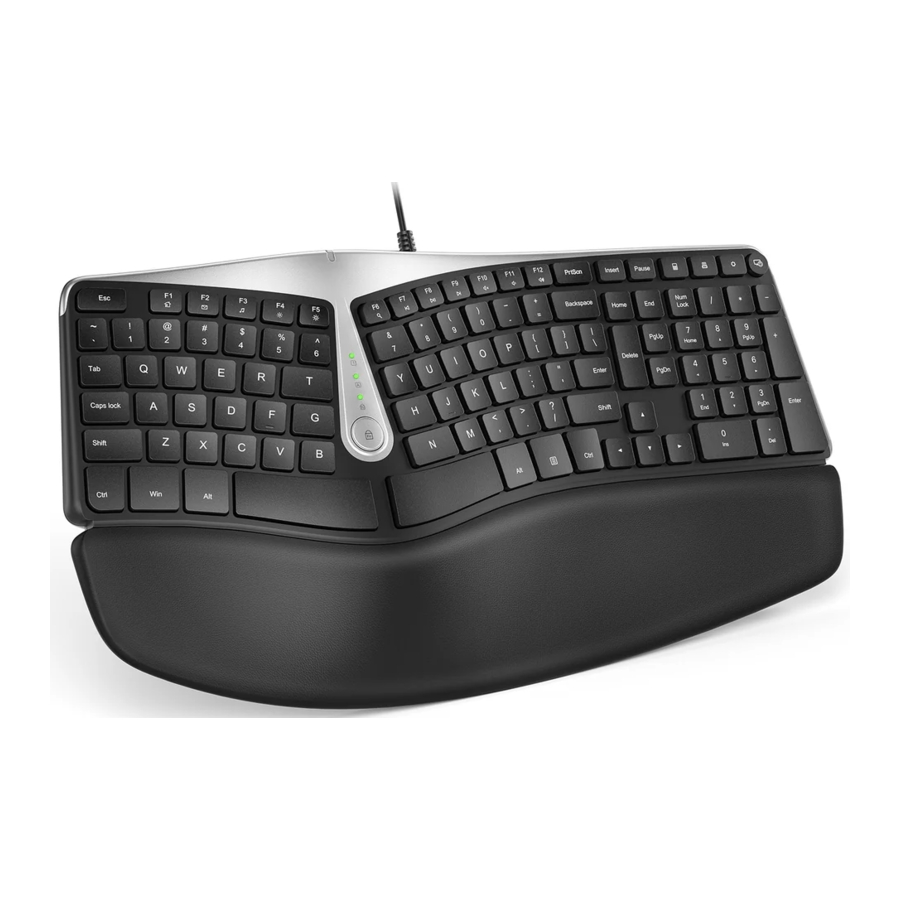 NULEA RT02 - WIRED ERGONOMIC KEYBOARD Manual
