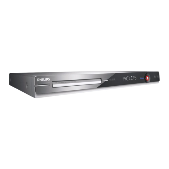 Philips DVDR3570H Specifications