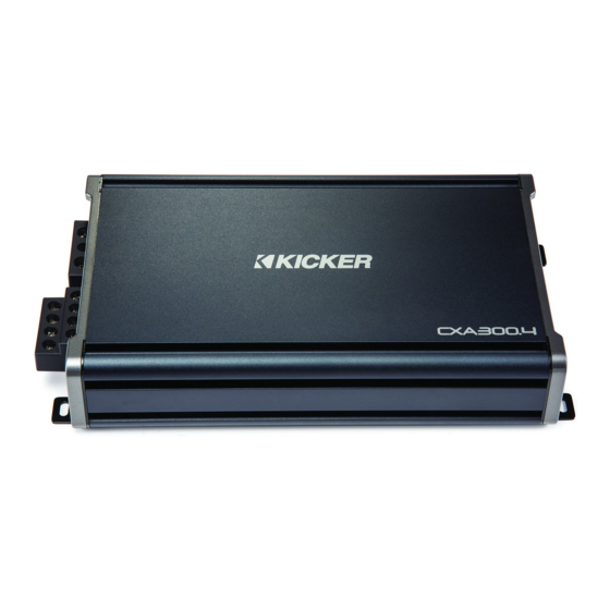 Kicker CXA300.4 Owner's Manual