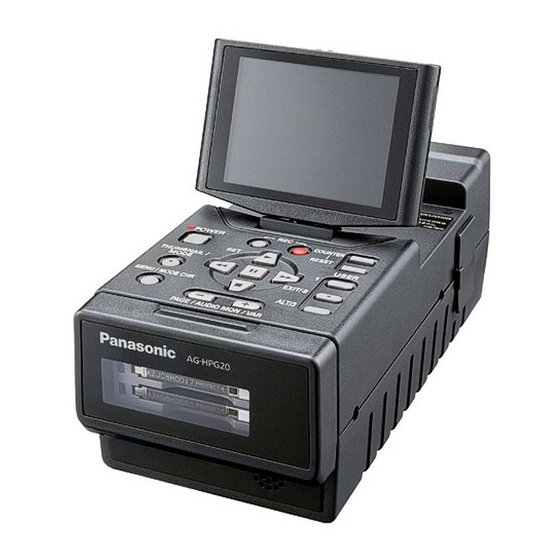Panasonic AG-HPG20 Specifications