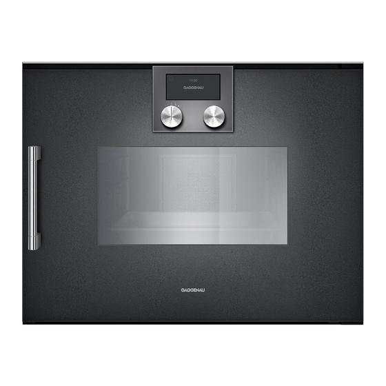 Gaggenau BS 270/271 Instruction Manual