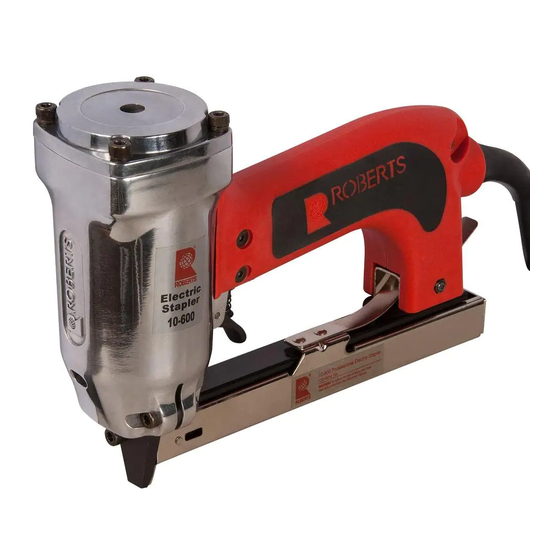 Roberts 3/16" Crown Electric Stapler Owner's Manual