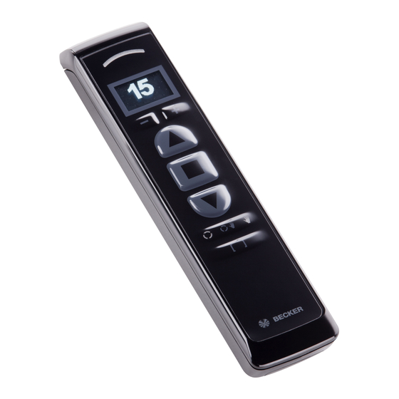 Becker B-Tronic EasyControl EC5415B Manuals