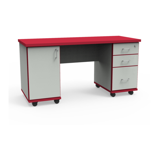 WB Manufacturing Jackson Desk TD2000-AC Assembly Instructions