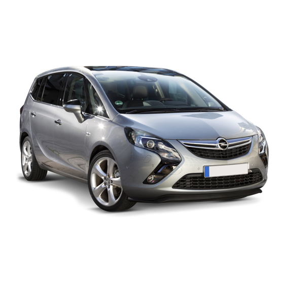 Opel Zafira Tourer 2013 Manuals