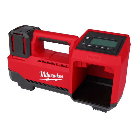 Milwaukee M18 2848-20 Tire Inflator Manuals