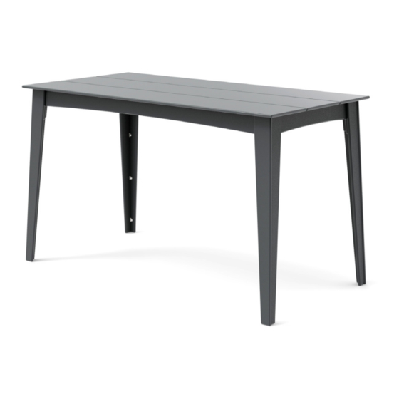 Loll Designs Alfresco Bar and counter table Instructions