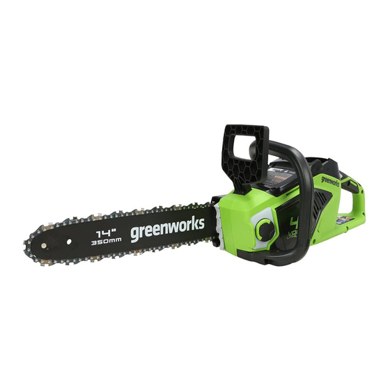 GreenWorks CS40L01 Operator's Manual