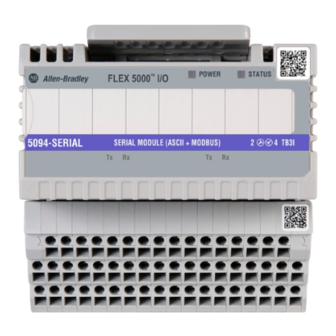 Rockwell Automation Allen-Bradley FLEX 5000 Series Installation Instructions Manual